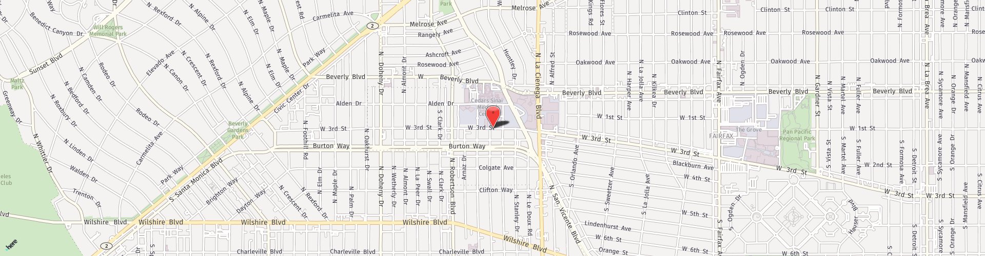 Location Map: 8631 W 3rd St Los Angeles, CA 90048